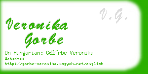 veronika gorbe business card